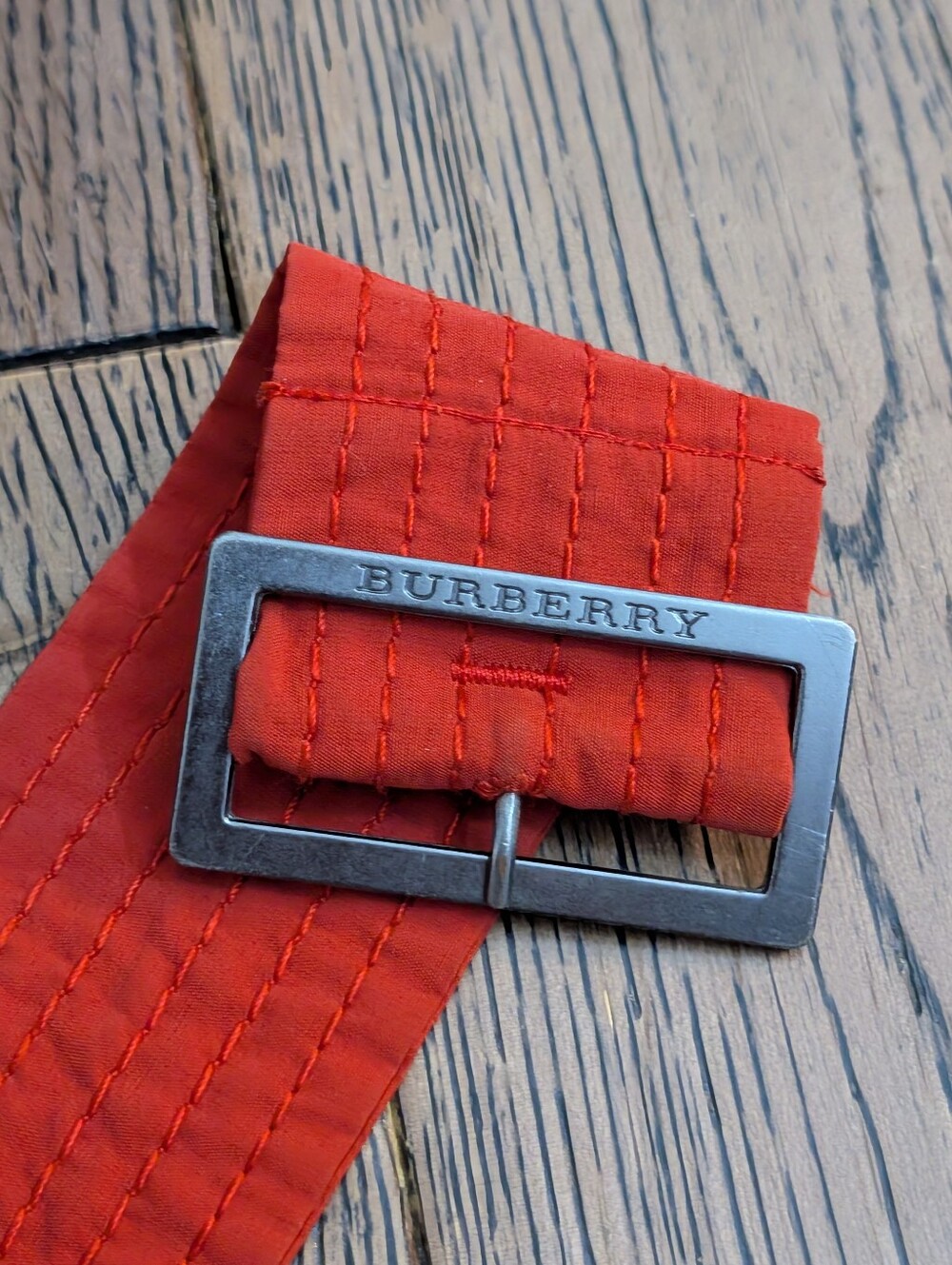 Auth! Burberry Nylon Trench Coat Belt